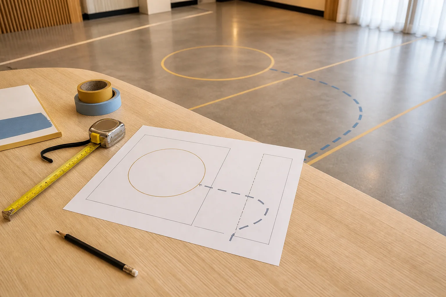 360 photo booth space requirements marked on a venue layout plan